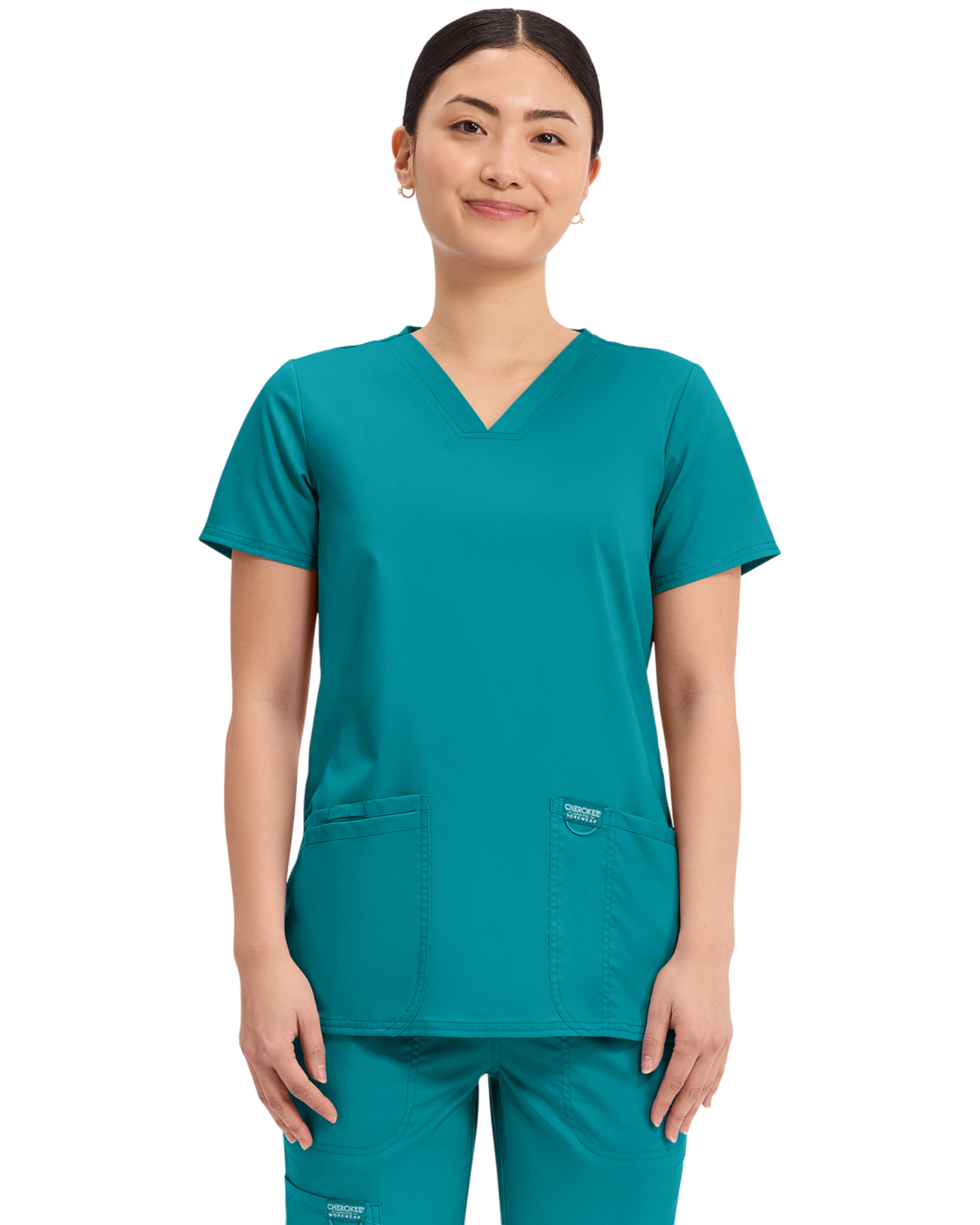 V-neck top #WW620 Cherokee (2XL&+) Cherokee Revolution