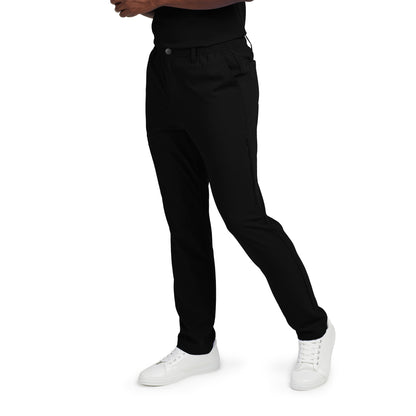 Vue latérale du pantalon cargo 7 poches à jambe droite pour homme CRFT White Cross #WB418 couleur Noir