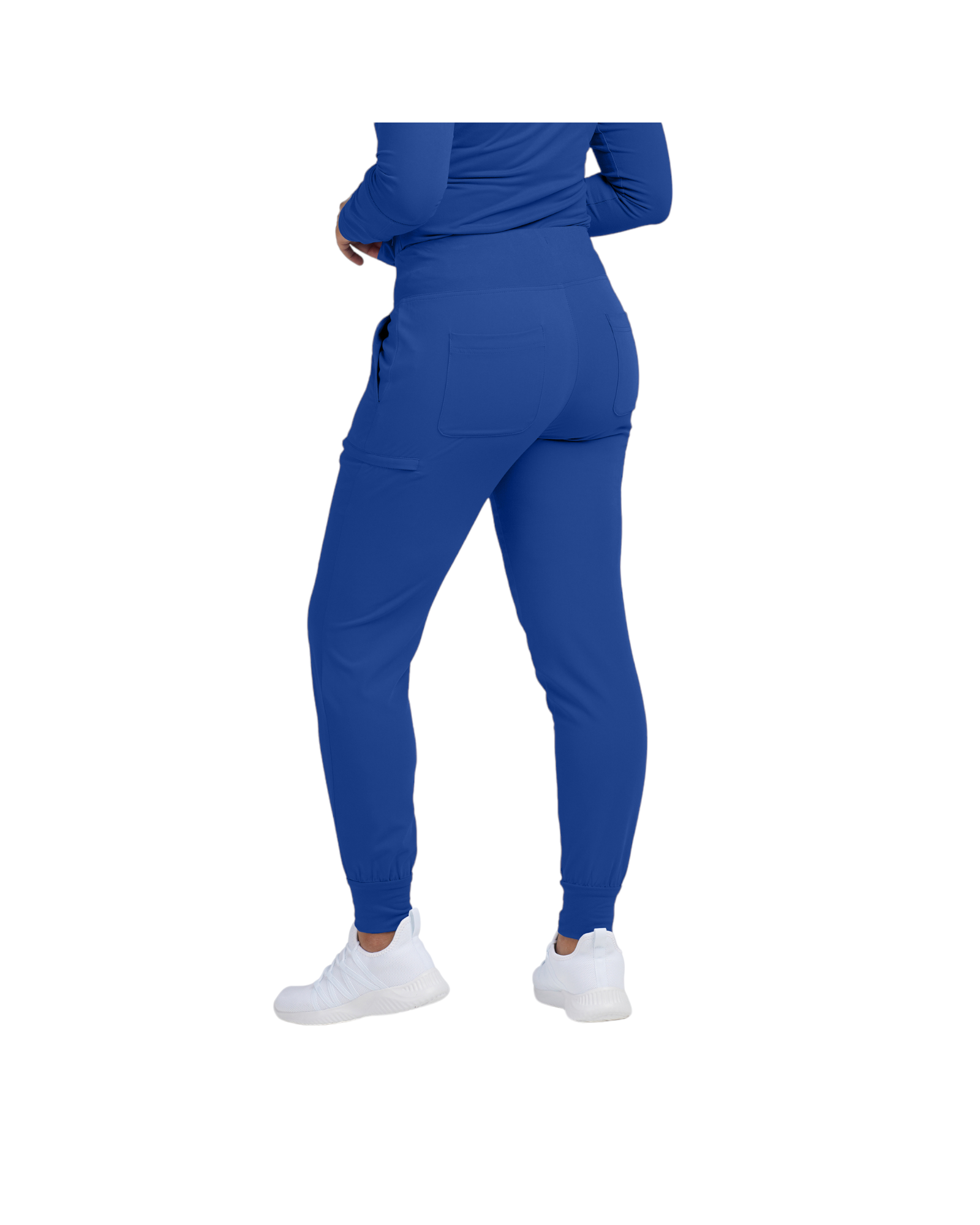 Vue arrière de pantalon jogger pour femme 6 poches White Cross CRFT #WB430 OS couleur Royal