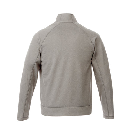 Veste de travail 100 % tricot de jersey pour homme Uniformes Sélect #18117 gris chiné dos