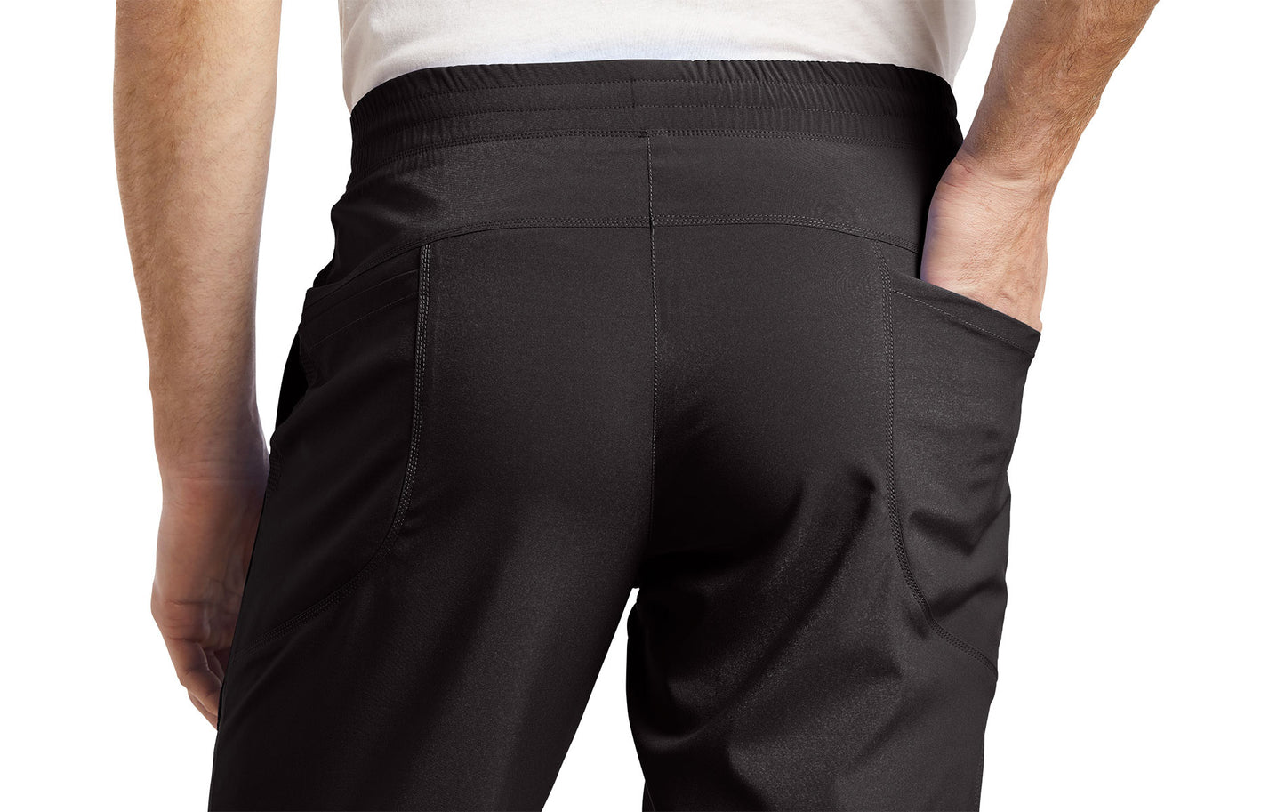 Pantalon de travail ajusté pour homme White Cross FIT #224 noir dos