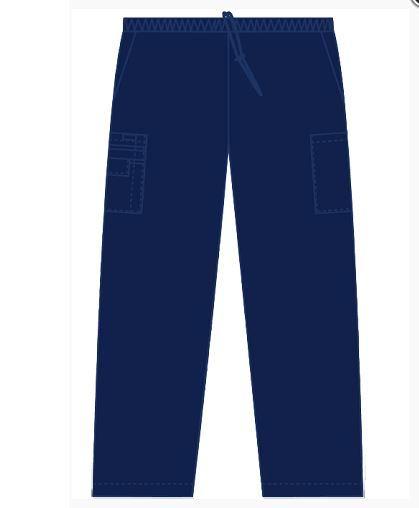 Pantalon cargo de travail unisexe MOBB #307P bleu