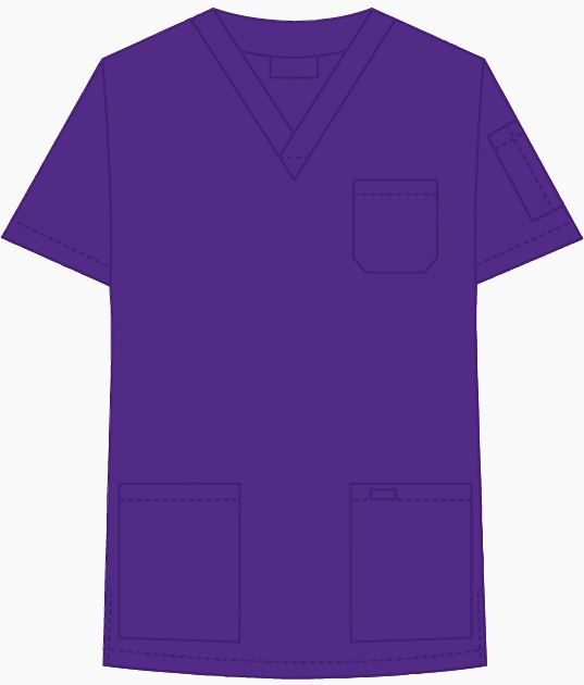 Haut de travail classique unisexe MOBB #310T eggplant
