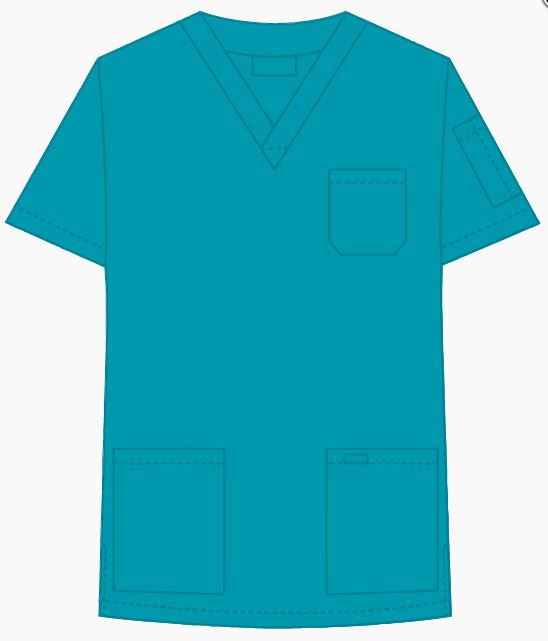 Haut de travail classique unisexe MOBB #310T teal
