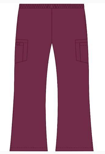 Pantalon médical pour femme MOBB #312P de couleur bourgogne