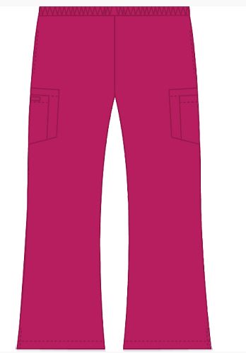 Pantalon médical pour femme MOBB #312P de couleur framboise