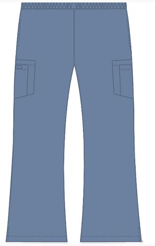 Pantalon de travail pour femme Boot Cut Flip Flap MOBB #312P bleu postier