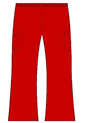 Pantalon médical pour femme MOBB #312P de couleur rouge
