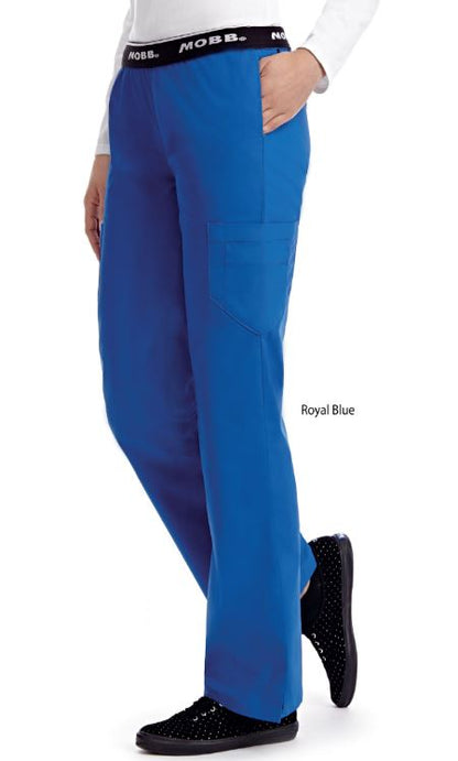 Pantalon de travail pour femme Boot Cut Flip Flap MOBB #312P bleu royal côté