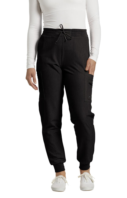 Pantalon de travail pour femme Jogger V-Tess White Cross #380 noir