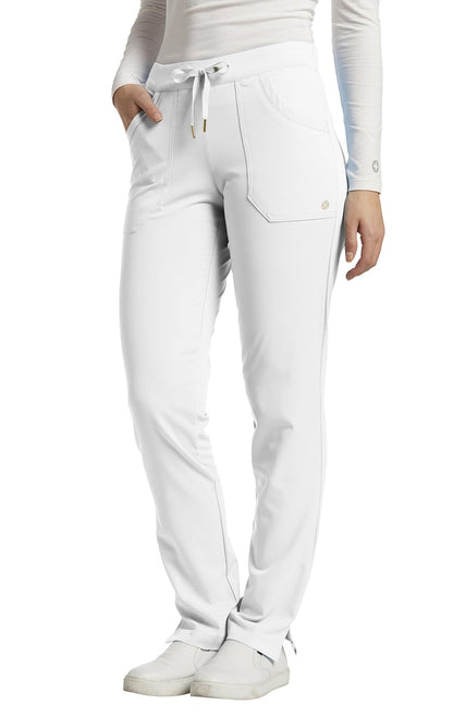Pantalon de travail à cordon Marvella White Cross #384 blanc