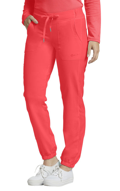 Pantalon de travail jogger FIT version court #399P flamingo