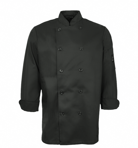 Veste de chef unisexe à manches longues Chefs choice Premium Uniforms #5353 charcoal