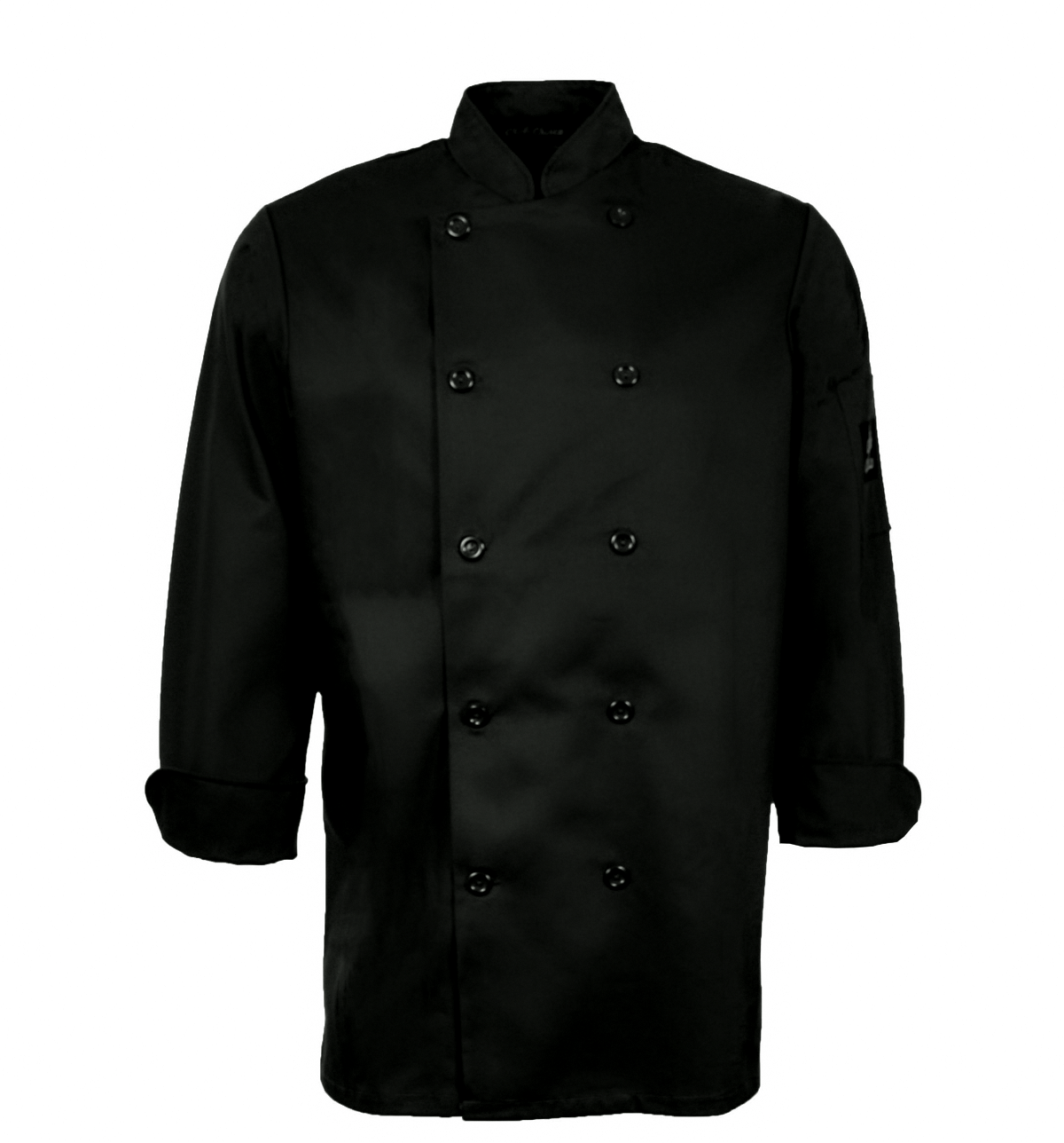 Veste de chef unisexe à manches longues Chefs choice Premium Uniforms #5353 noir