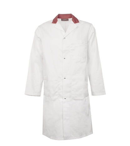 Sarrau avec trois poches intérieure Premium Uniforms #6023 blanc col rouge