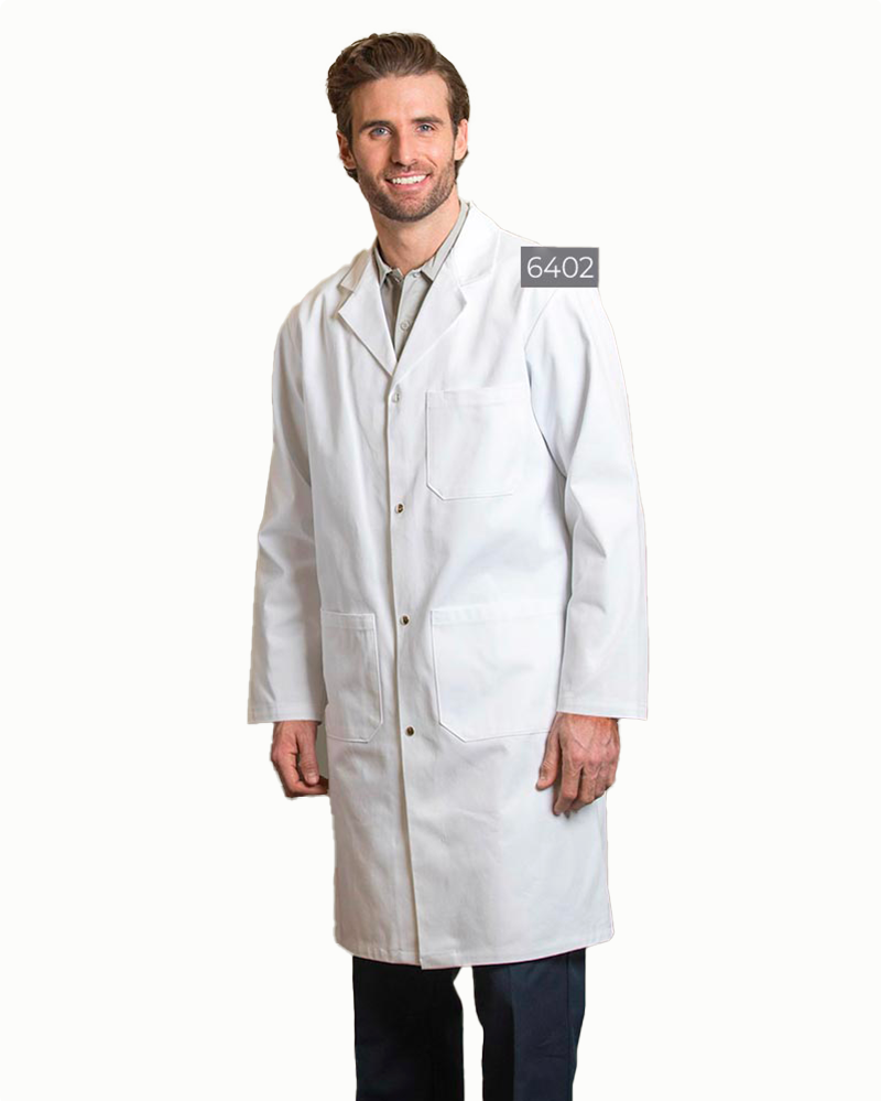 Sarrau pour homme à snap 100% coton Uniformes Sélect #6402 blanc