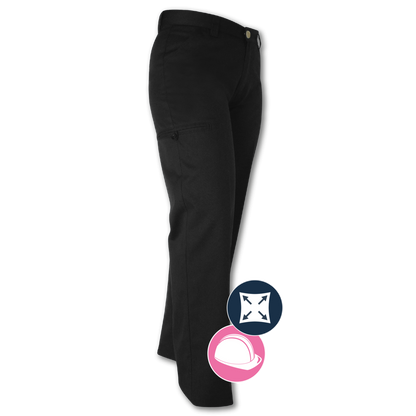 Pantalon de travail pour femme extensible/flexible Gatts #773EX noir