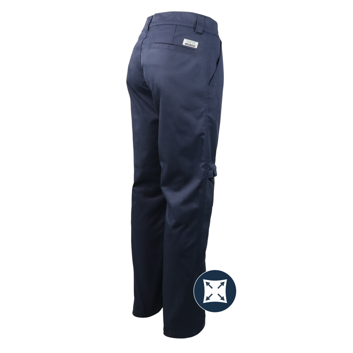 Pantalon de travail extensible à genouillère Gatts #778EX-PAD dos