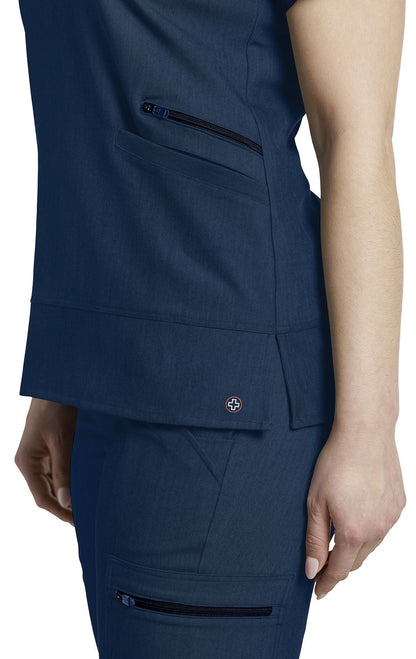 Haut de travail pour femme V-Tess de White Cross #796 navy côté