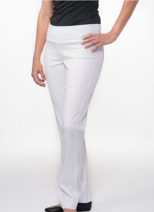 Pantalon de travail style Yoga Carolyn Design #81900 blanc