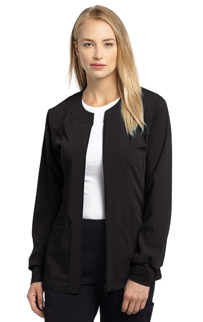 Marvella White Cross double-breasted hybrid work jacket #945