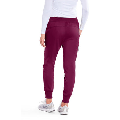 Pantalon de scrub à 5 poches Grey's Anatomy Classic Kira Pant couleur rouge vin derrière
