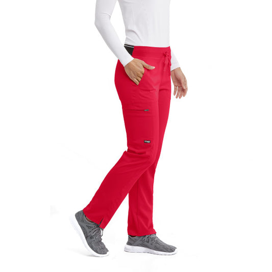 Pantalon Kim en élasthanne Grey's Anatomy #GRSP500328 devant rouge scarlet