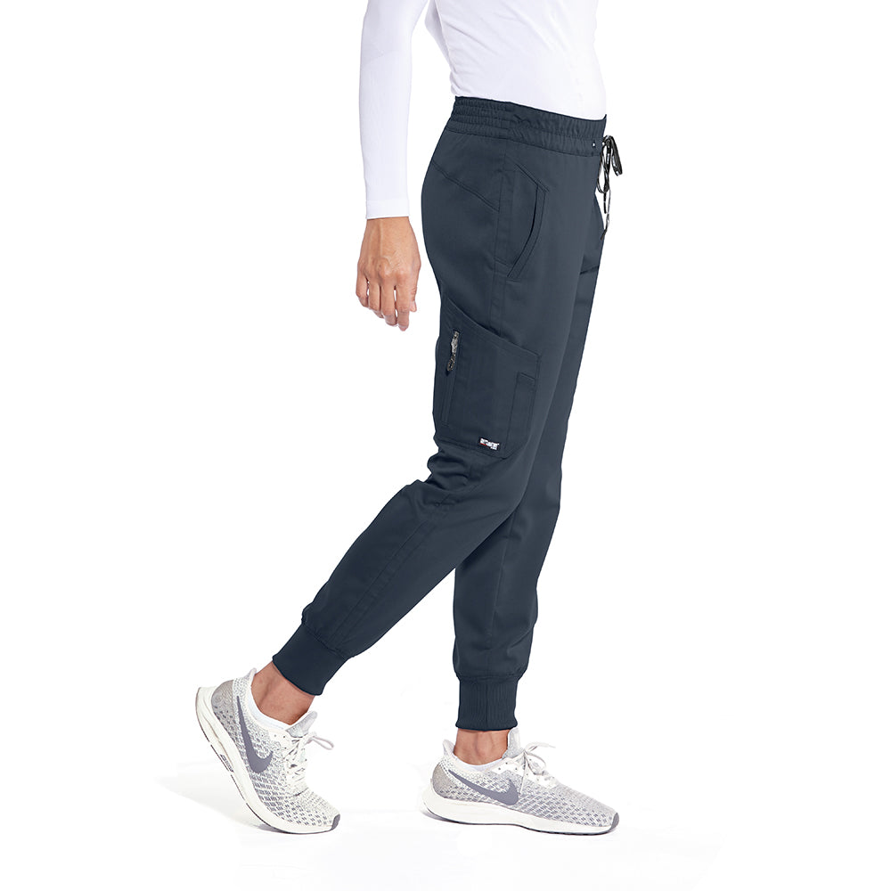 Pantalon de scrub à 5 poches Grey's Anatomy Classic Kira Pant #GRP534 Steel côté