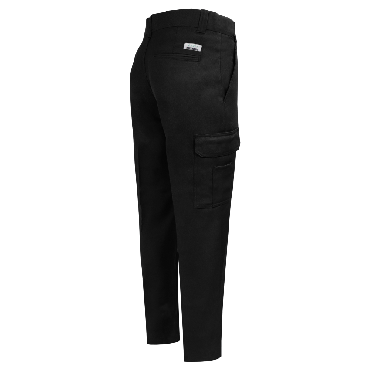 Pantalon de travail cargo Gatts #MG-011 noir dos