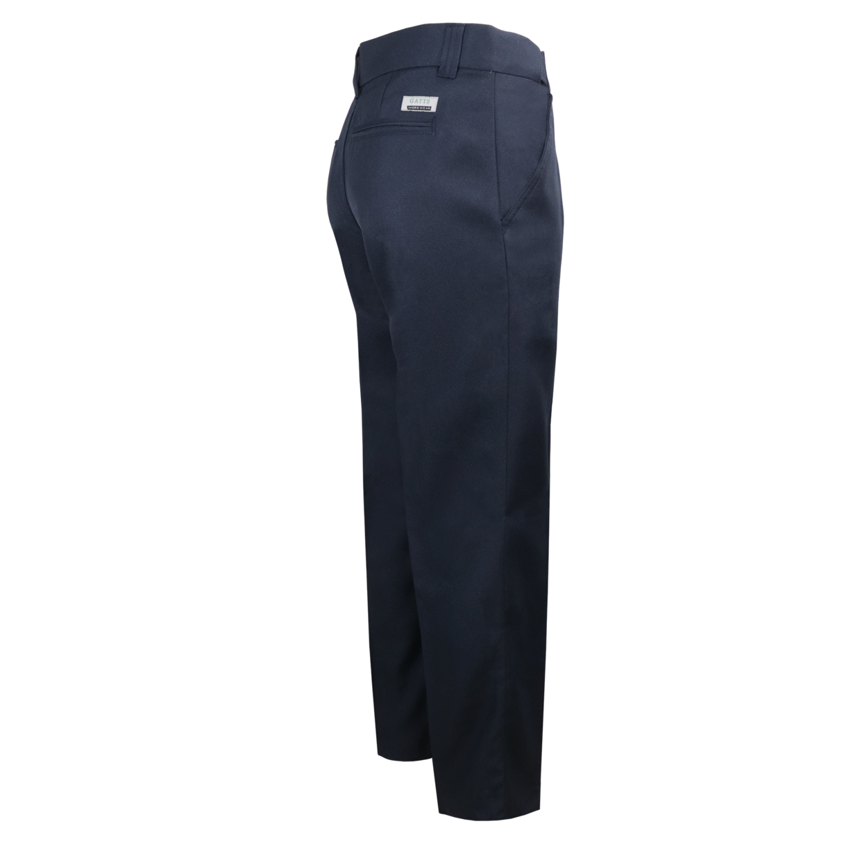 Pantalon d'uniforme à taille flexible Gatts #MG-777 marine côté