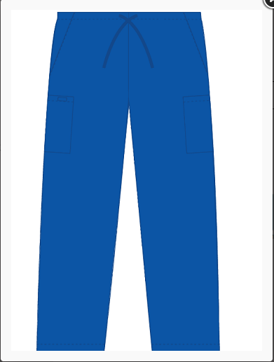 Pantalon de travail unisexe avec 5 poches MOBB #608P bleu royal