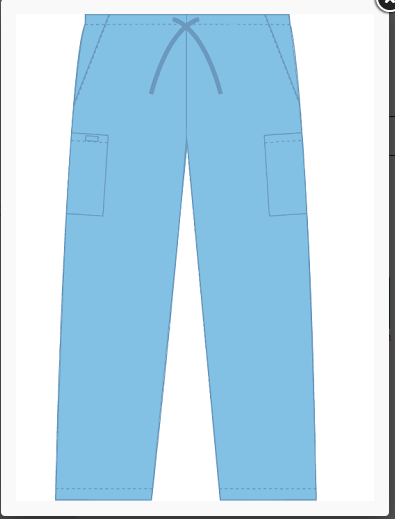 Pantalon de travail unisexe avec 5 poches MOBB #608P ciel