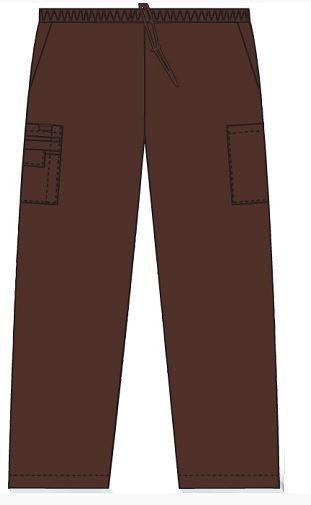 Pantalon cargo de travail unisexe MOBB #307P cappuccino
