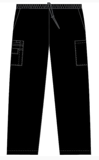 Pantalon cargo de travail unisexe MOBB #307P noir